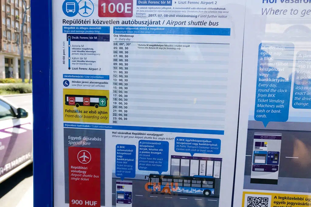 BUS 100E BUDAPEST