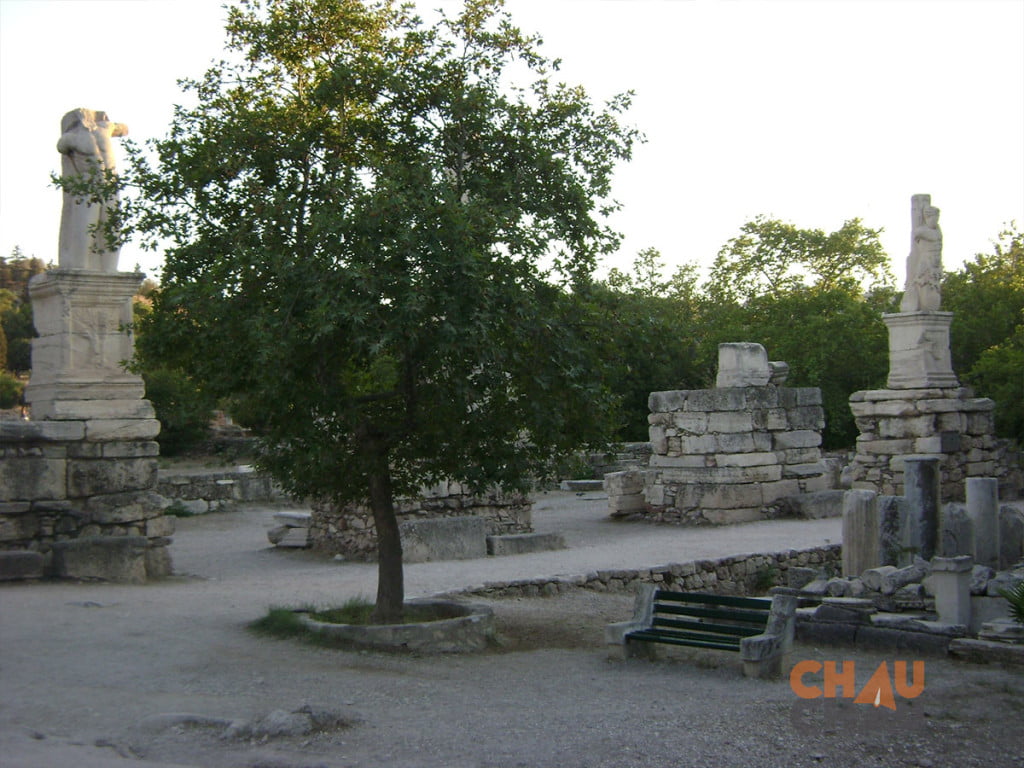 El Agora Antigua, otro de los sitios turisticos de Atenas.
